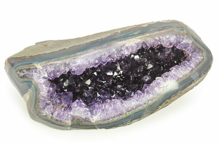 Dark Purple Amethyst Geode - Uruguay #275649